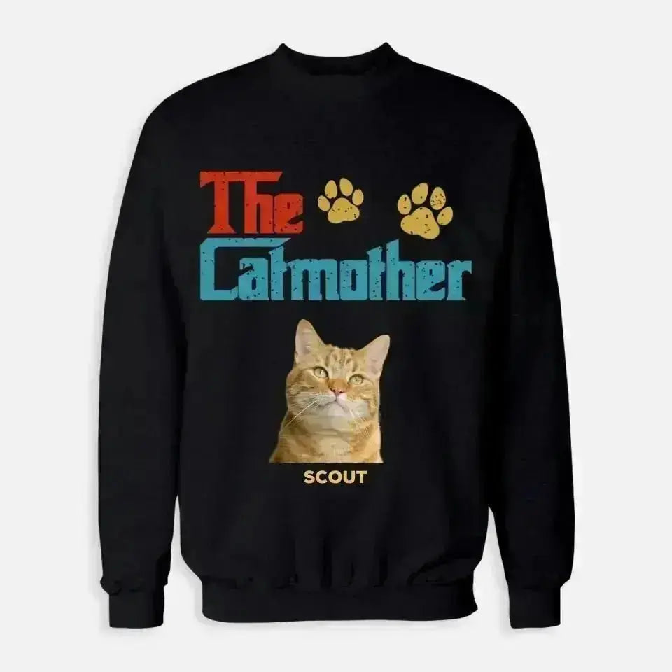 Custom Personalized Photo - The Cat Mother Sweatshirt - Shaggy Chic