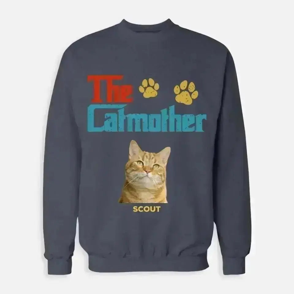 Custom Personalized Photo - The Cat Mother Sweatshirt - Shaggy Chic