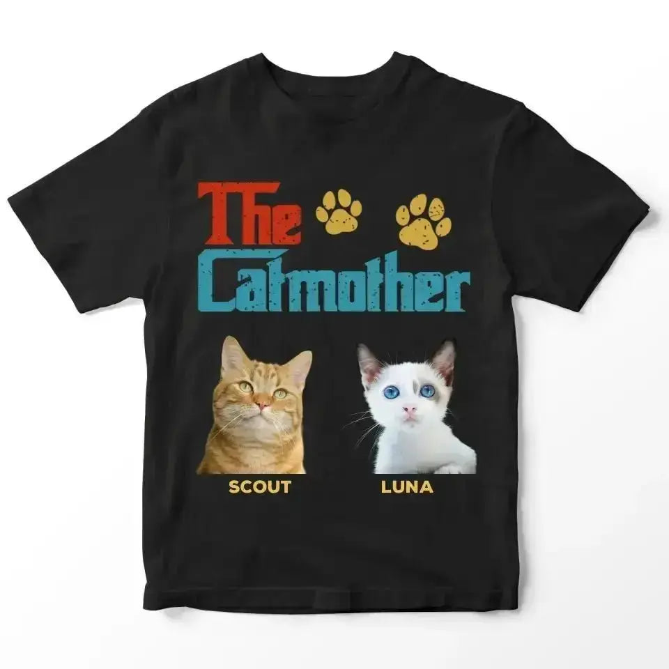 Custom Personalized Photo - The Cat Mother T-Shirt - Shaggy Chic