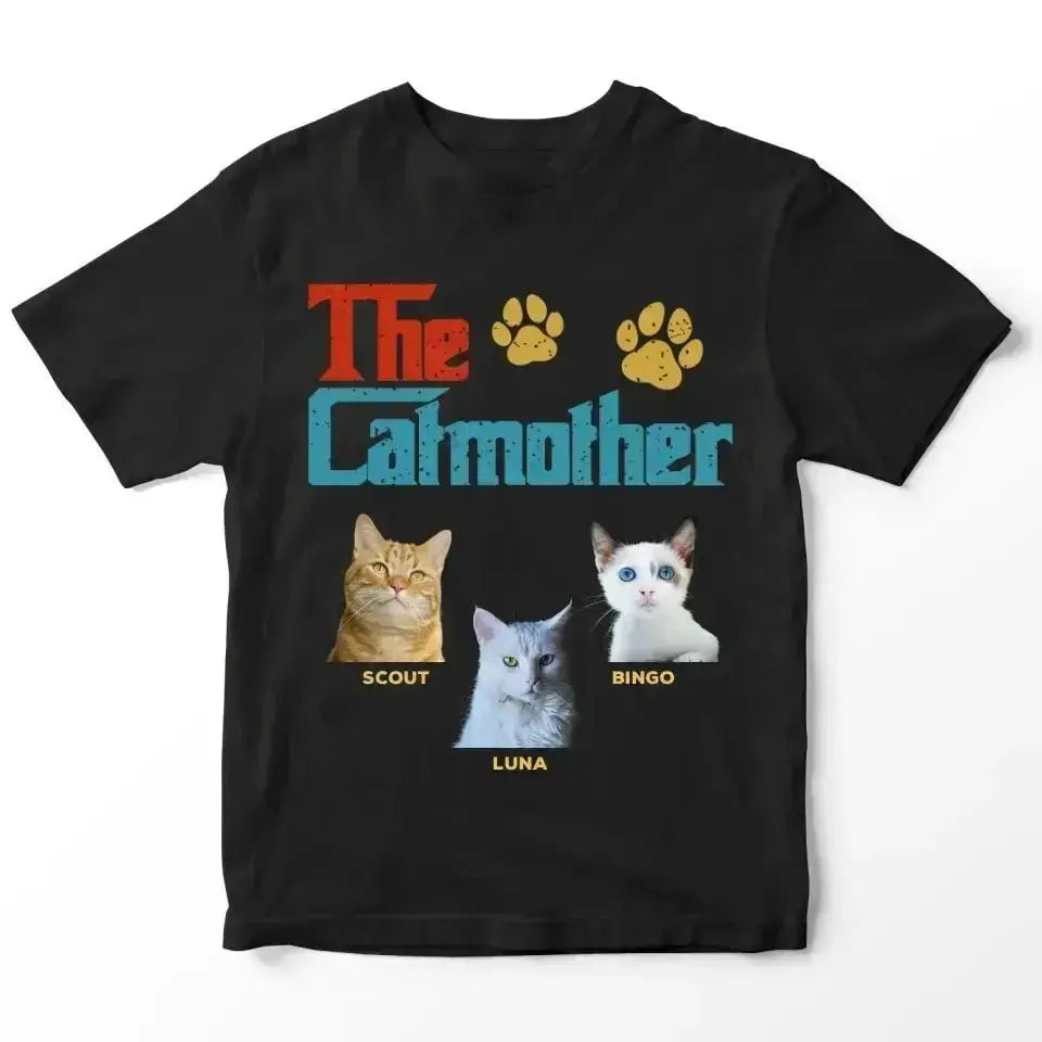 Custom Personalized Photo - The Cat Mother T-Shirt - Shaggy Chic