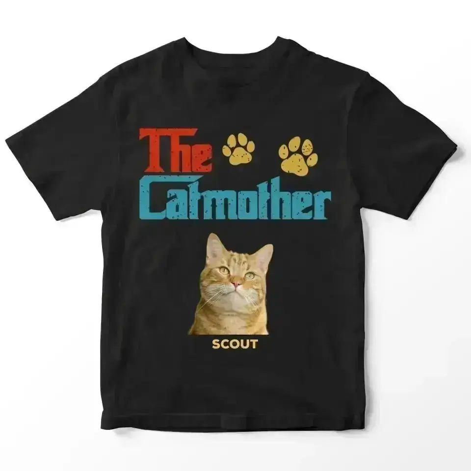 Custom Personalized Photo - The Cat Mother T-Shirt - Shaggy Chic