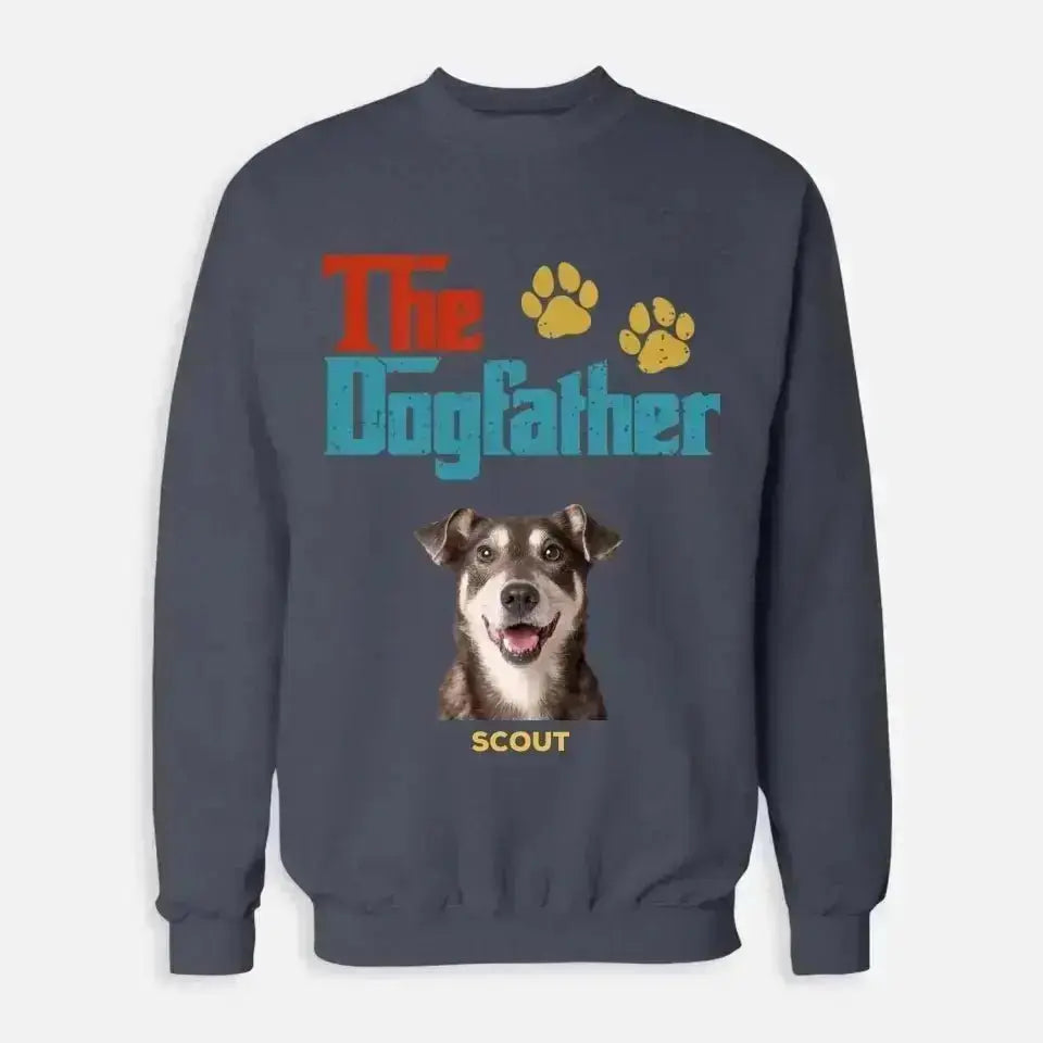 Custom Personalized Photo - The Dog Father Sweatshirt - Shaggy Chic