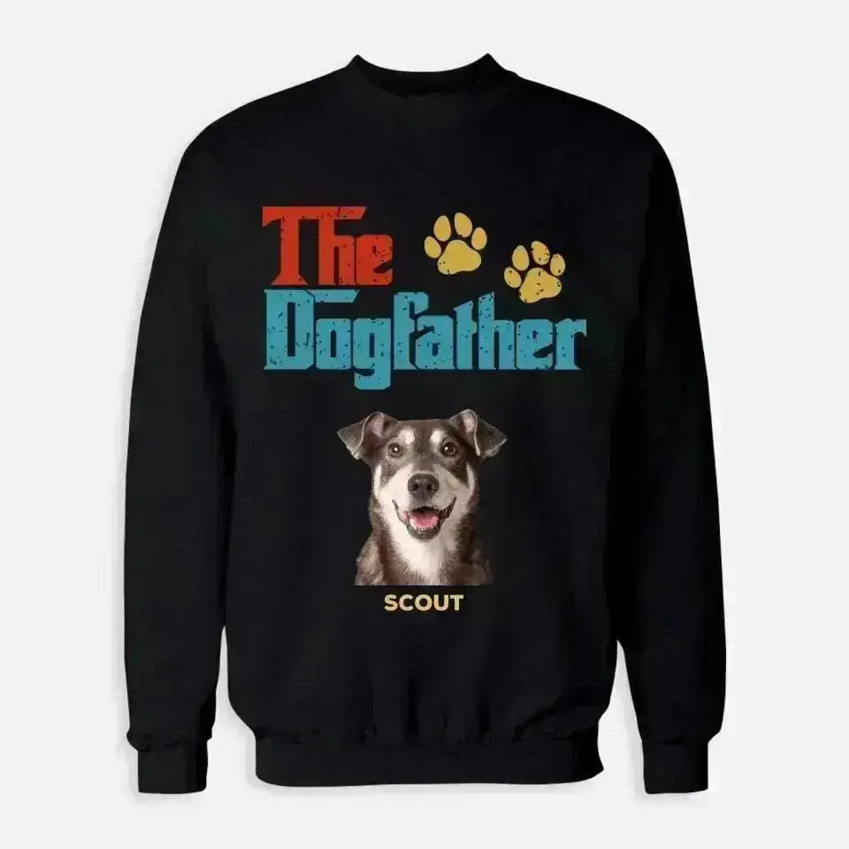 Custom Personalized Photo - The Dog Father Sweatshirt - Shaggy Chic