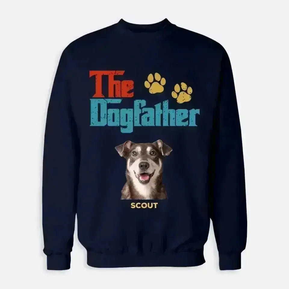 Custom Personalized Photo - The Dog Father Sweatshirt - Shaggy Chic