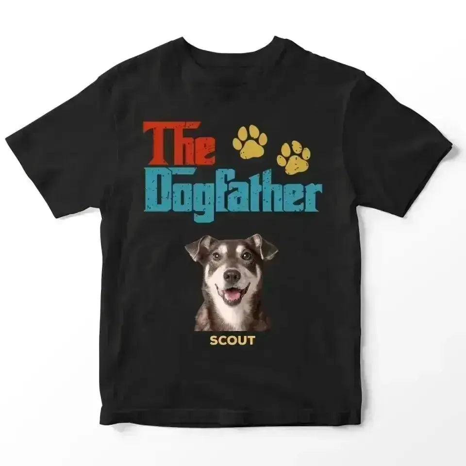 Custom Personalized Photo - The Dog Father T-Shirt - Shaggy Chic