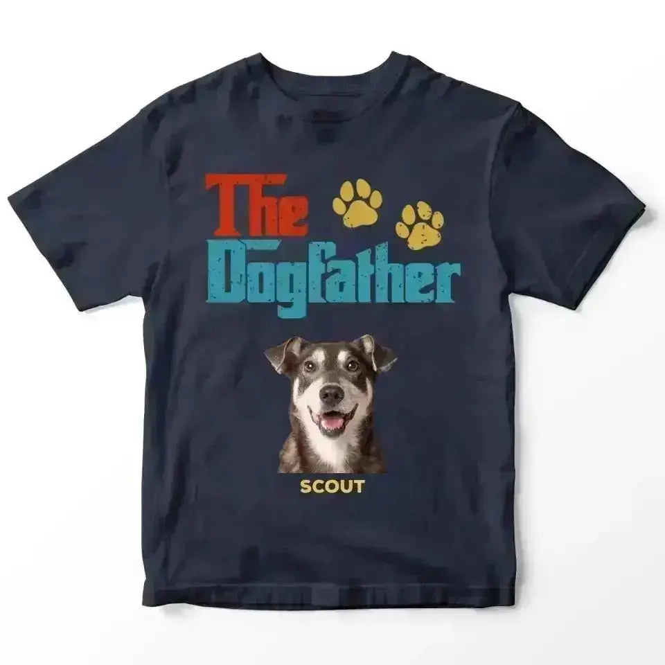 Custom Personalized Photo - The Dog Father T-Shirt - Shaggy Chic