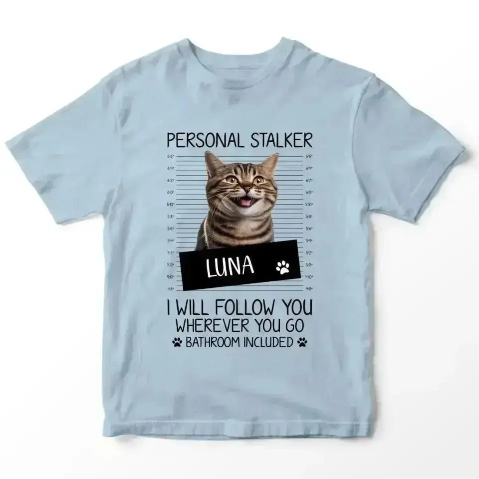 Personalised Cat Stalker T-Shirt - Shaggy Chic