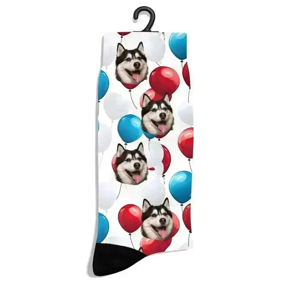 Personalized 4th July Pattern Pet Socks - Shaggy Chic