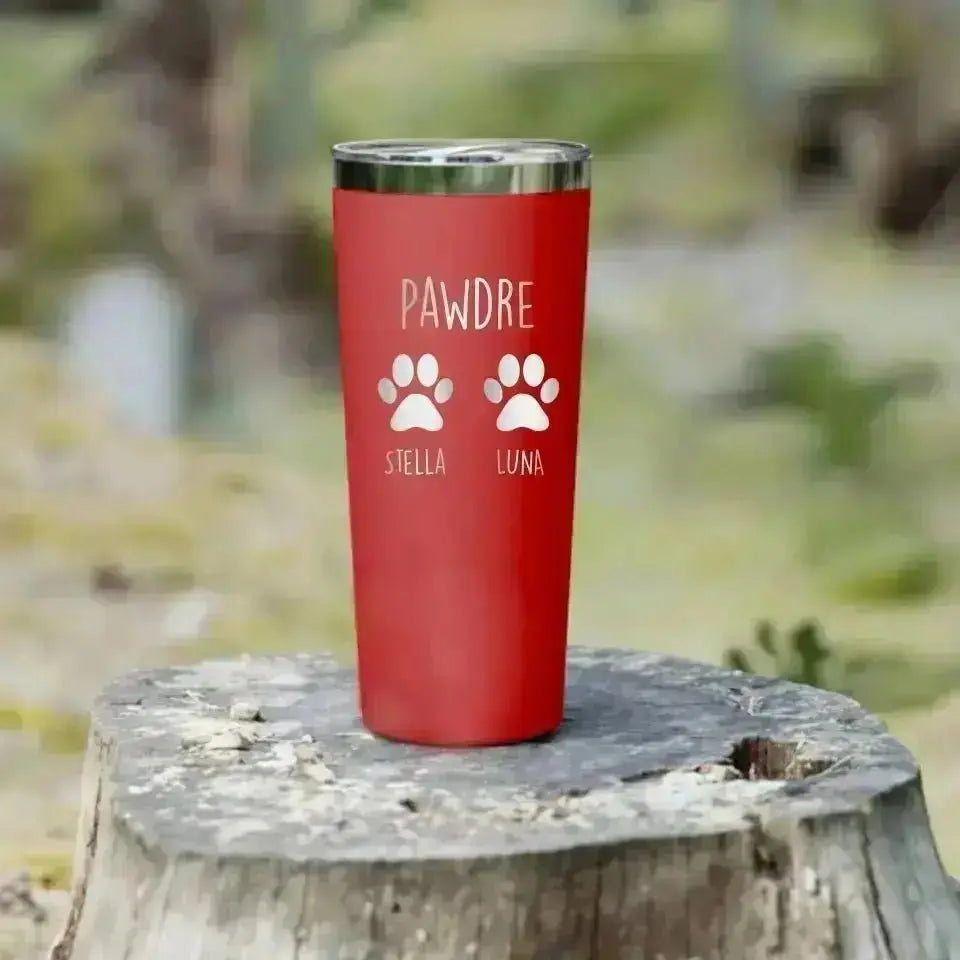 Personalized Dog Dad 22oz Tumbler - Gift for Pet Owner - Shaggy Chic