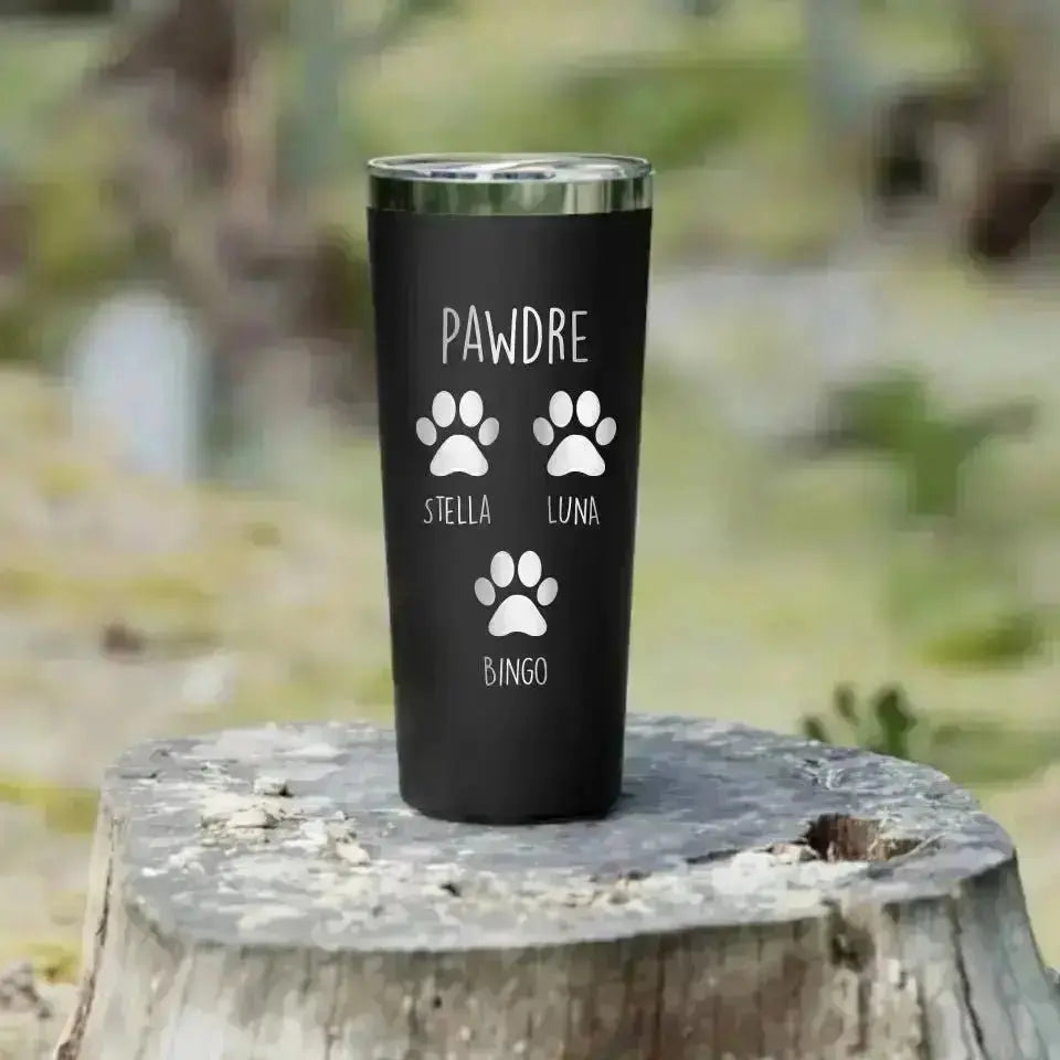 Personalized Dog Dad 22oz Tumbler - Gift for Pet Owner - Shaggy Chic