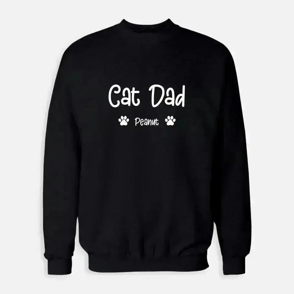 Personalized Gifts for Dad - Cat Dad Sweatshirt - Shaggy Chic