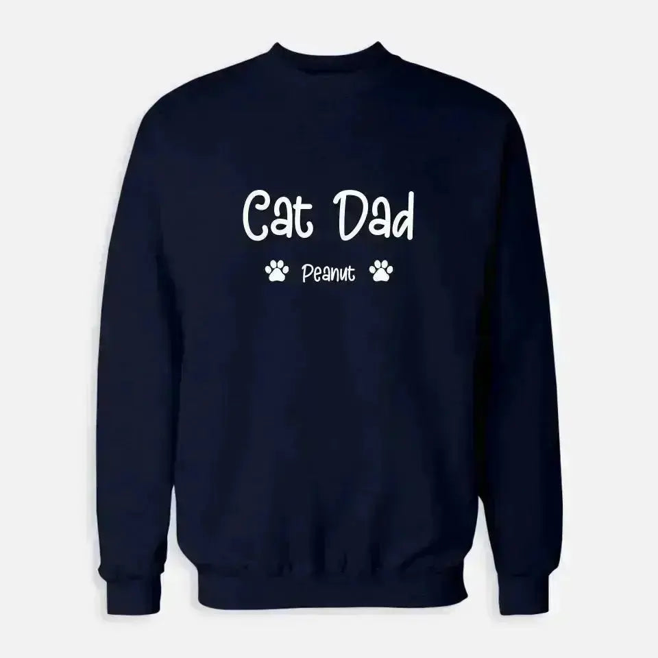 Personalized Gifts for Dad - Cat Dad Sweatshirt - Shaggy Chic