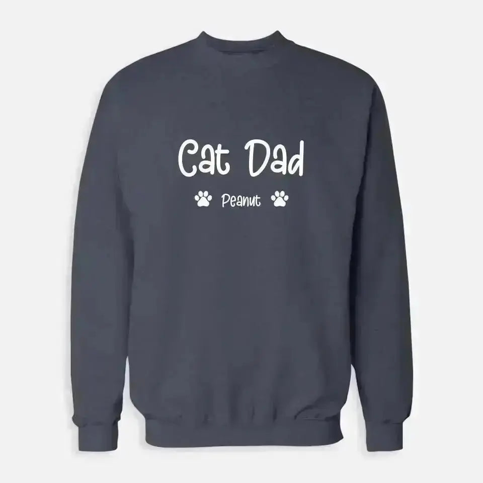 Personalized Gifts for Dad - Cat Dad Sweatshirt - Shaggy Chic