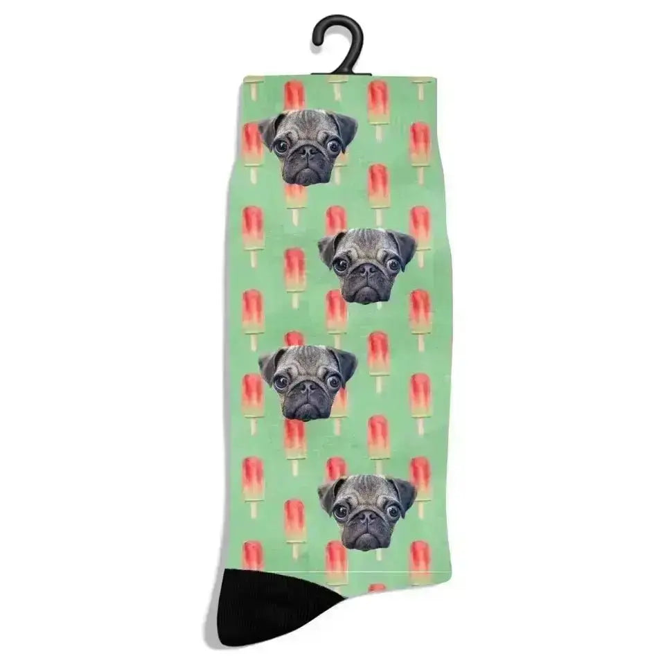 Personalized Summer Pattern Pet Socks - Shaggy Chic