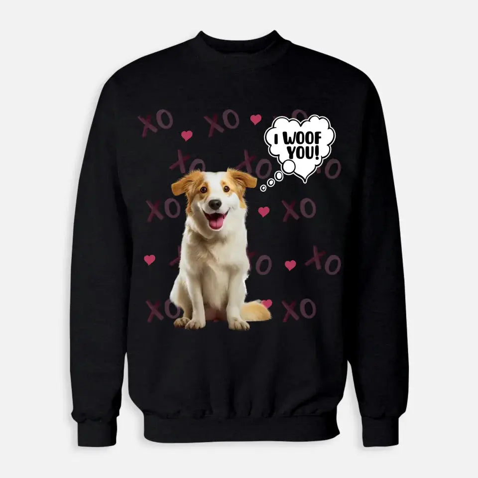 Personalized Valentine's Day Sweatshirt - Gift for Dog Lover Printify