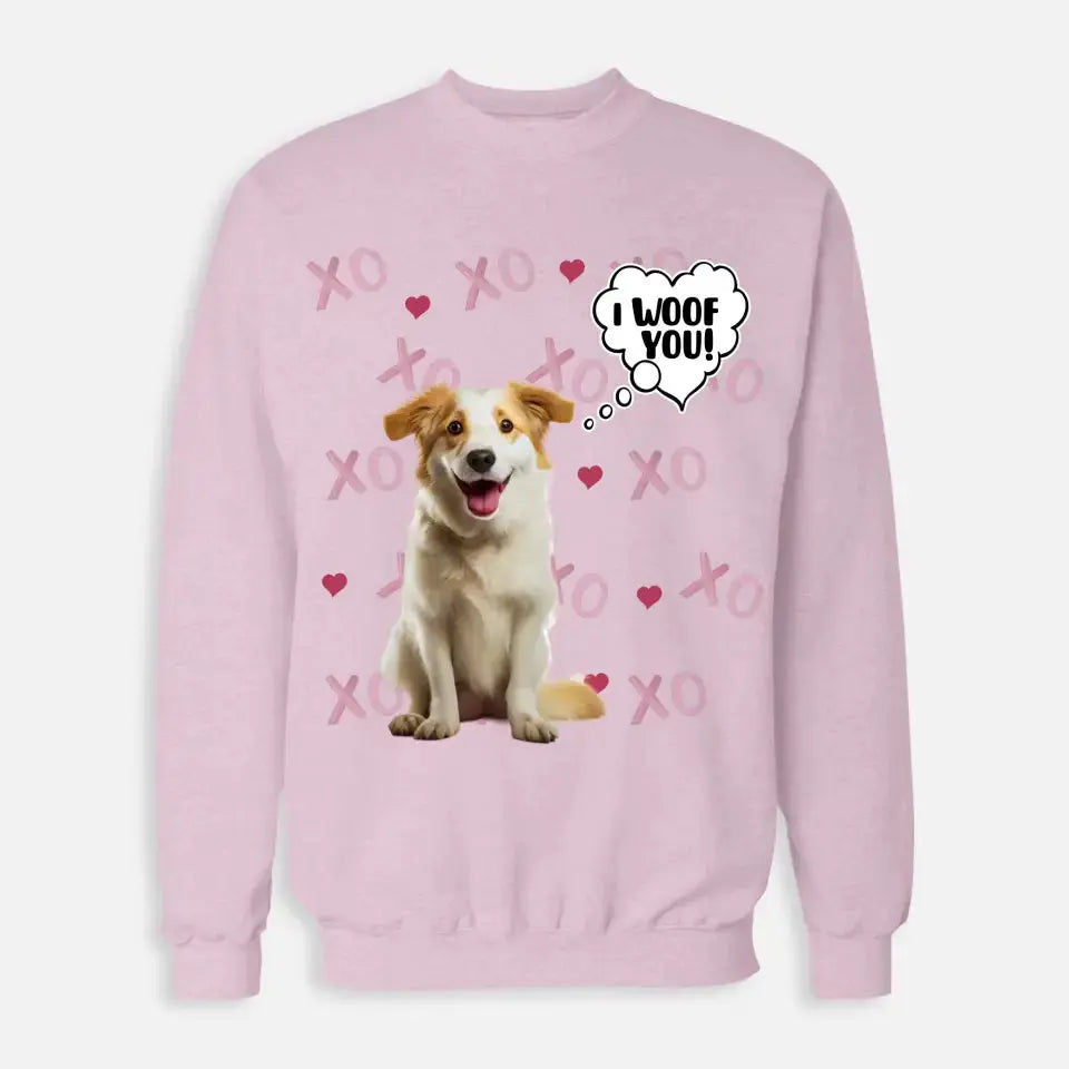 Personalized Valentine's Day Sweatshirt - Gift for Dog Lover Printify