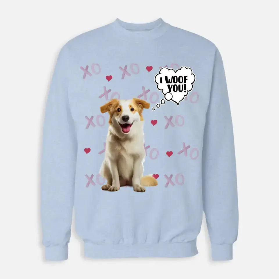 Personalized Valentine's Day Sweatshirt - Gift for Dog Lover Printify