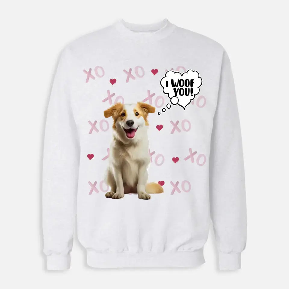 Personalized Valentine's Day Sweatshirt - Gift for Dog Lover Printify