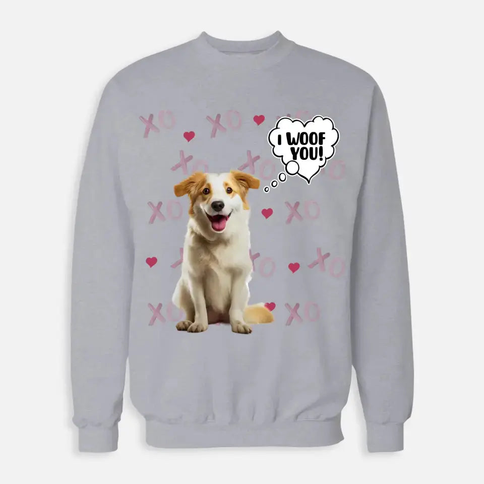 Personalized Valentine's Day Sweatshirt - Gift for Dog Lover Printify