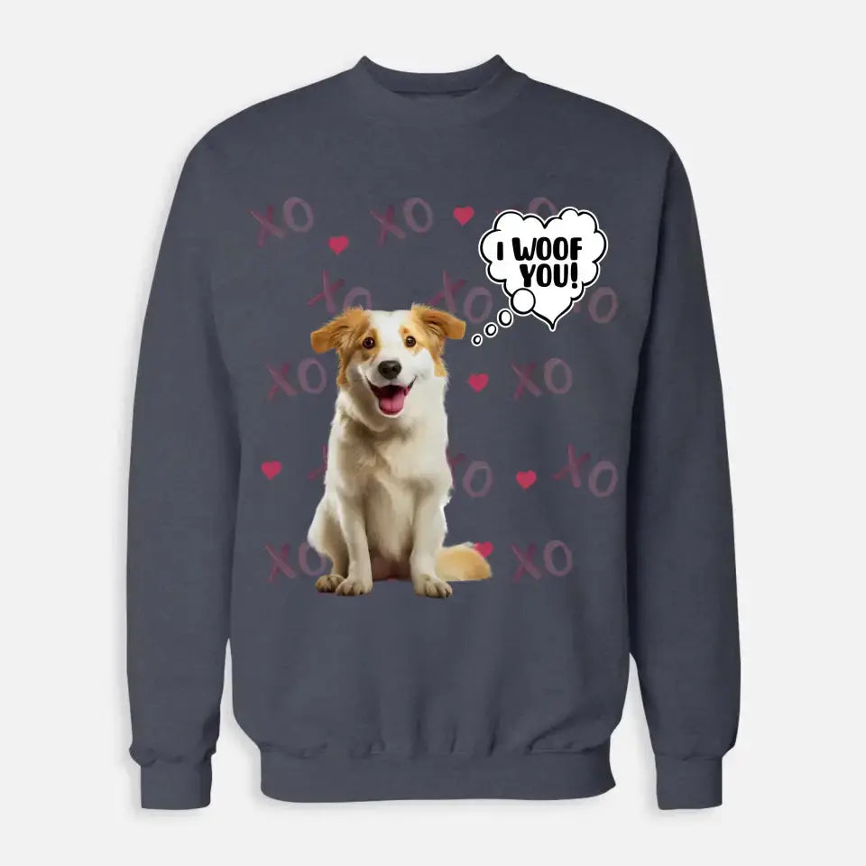 Personalized Valentine's Day Sweatshirt - Gift for Dog Lover Printify