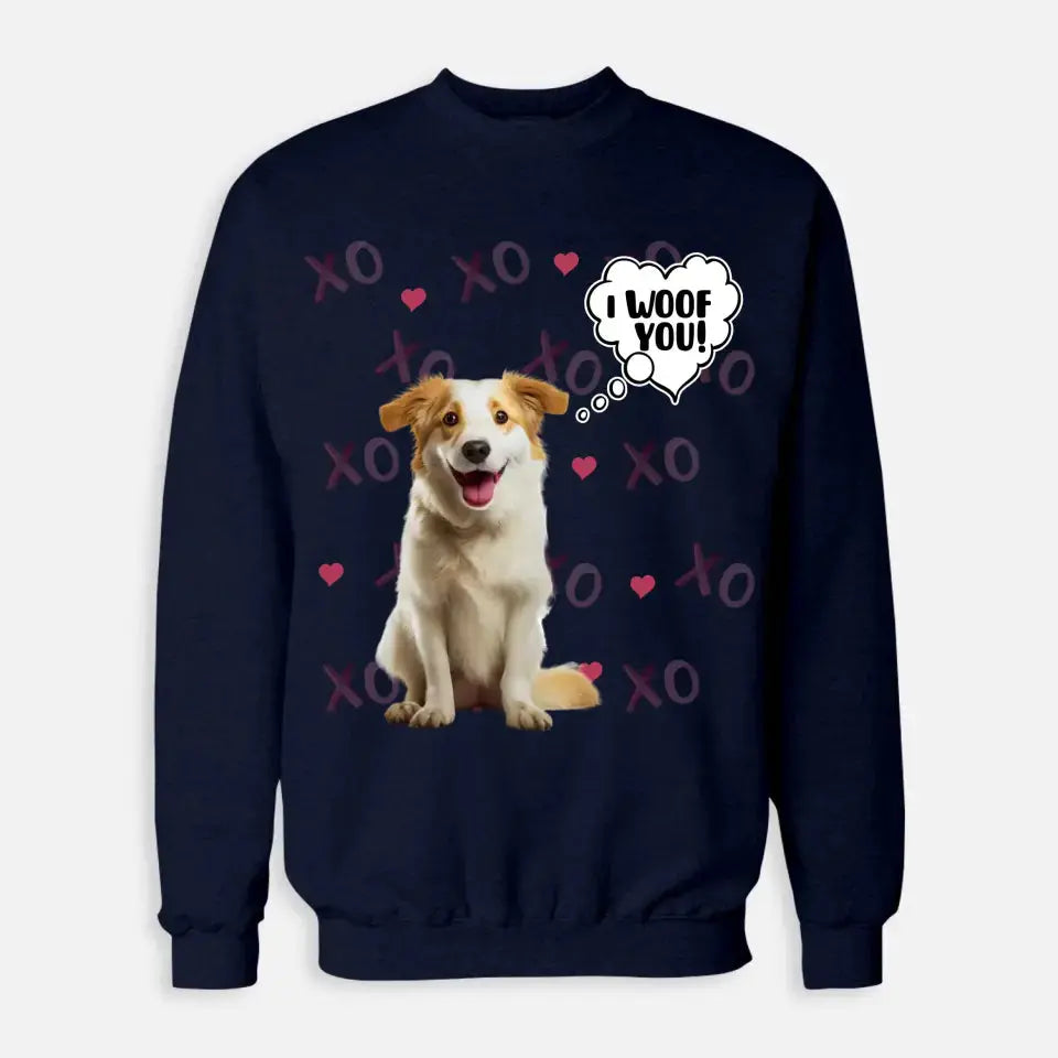 Personalized Valentine's Day Sweatshirt - Gift for Dog Lover Printify