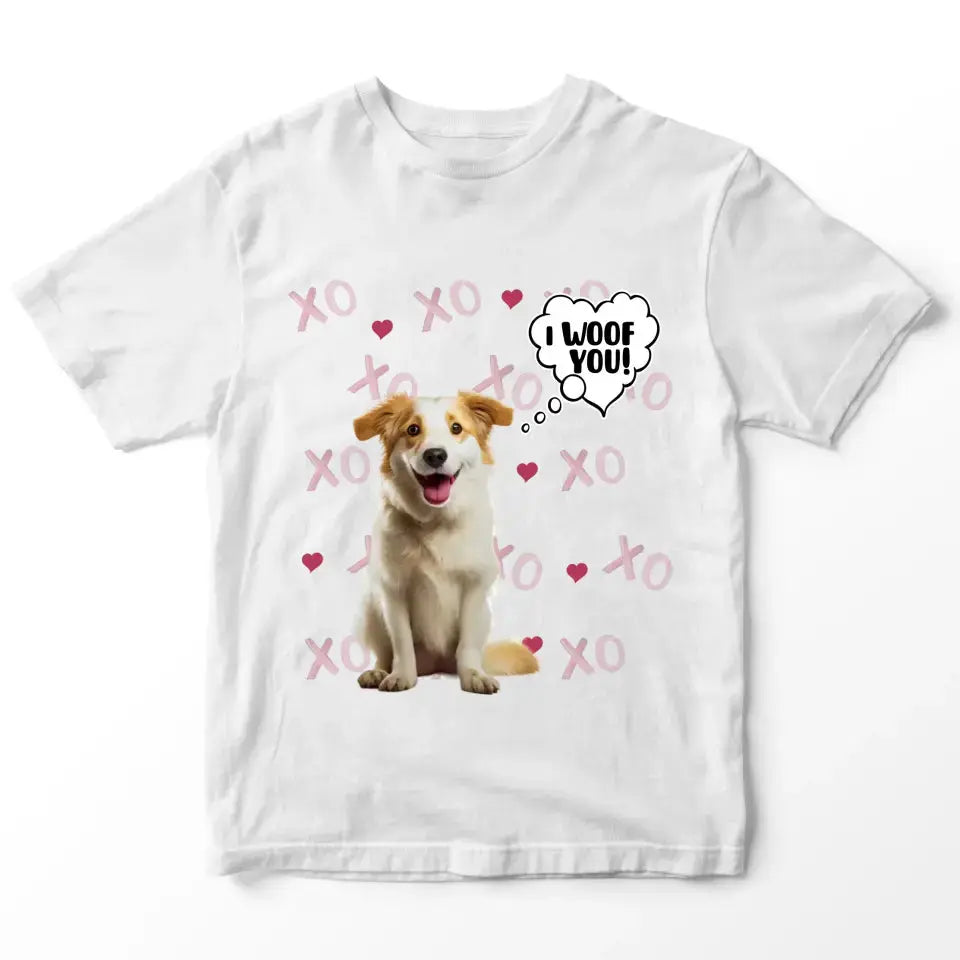 Personalized Valentine's Day T-Shirt - Gift for Dog Lover Printify