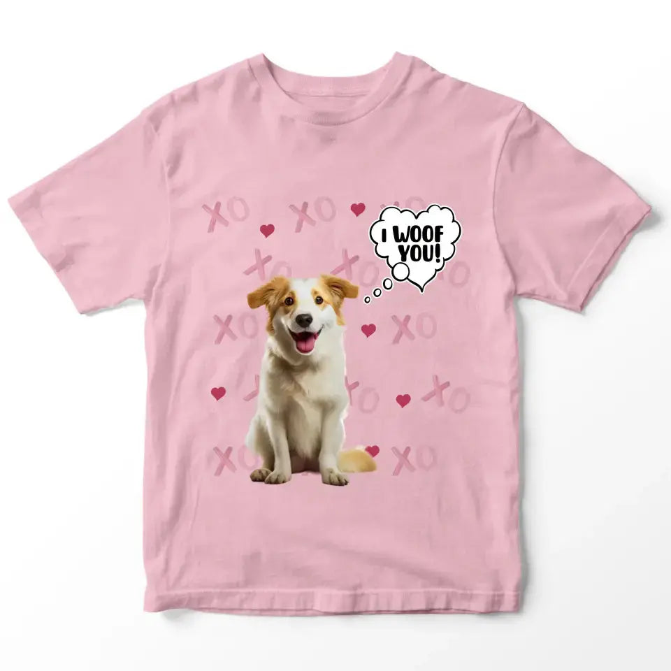 Personalized Valentine's Day T-Shirt - Gift for Dog Lover Printify