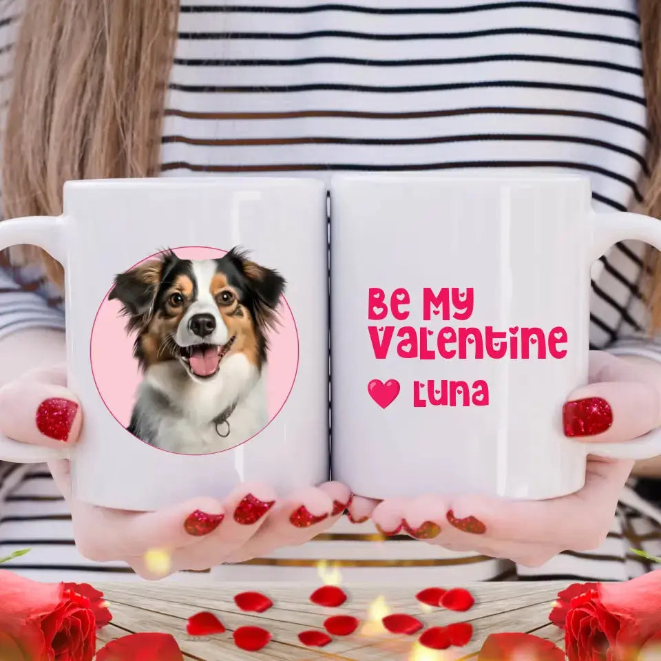 Personalized Valentine's Pet Mug Printify