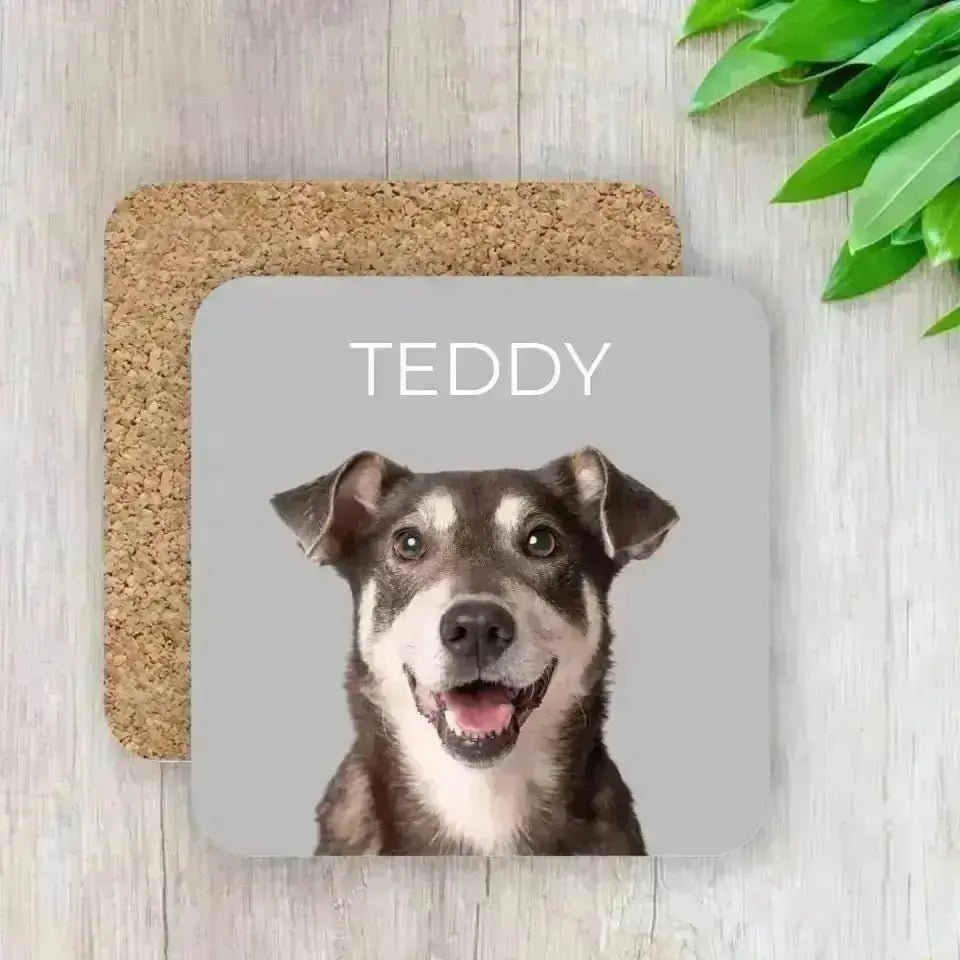 Custom Coasters Using Pet Photo & Name - Gifts for Pet Lovers - Shaggy Chic
