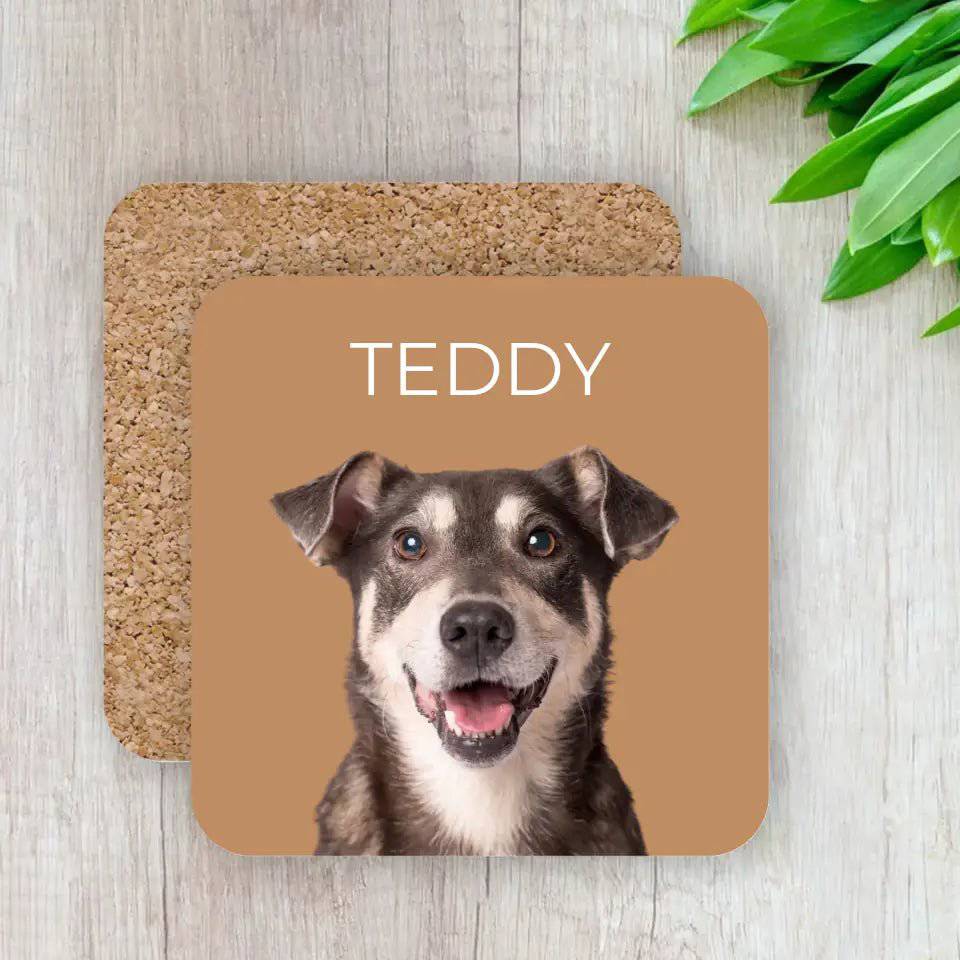 Custom Coasters Using Pet Photo & Name - Gifts for Pet Lovers - Shaggy Chic