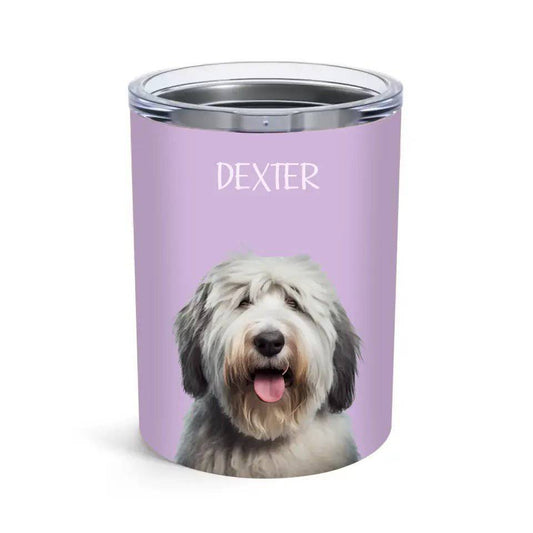 Custom Personalised Pet Photo Tumbler - Shaggy Chic