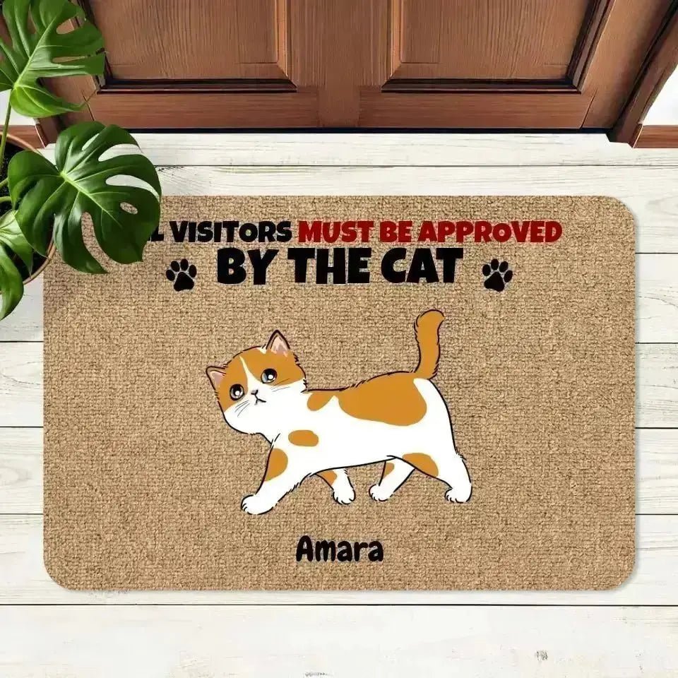 Custom Personalized Cat Runway Doormat - Shaggy Chic
