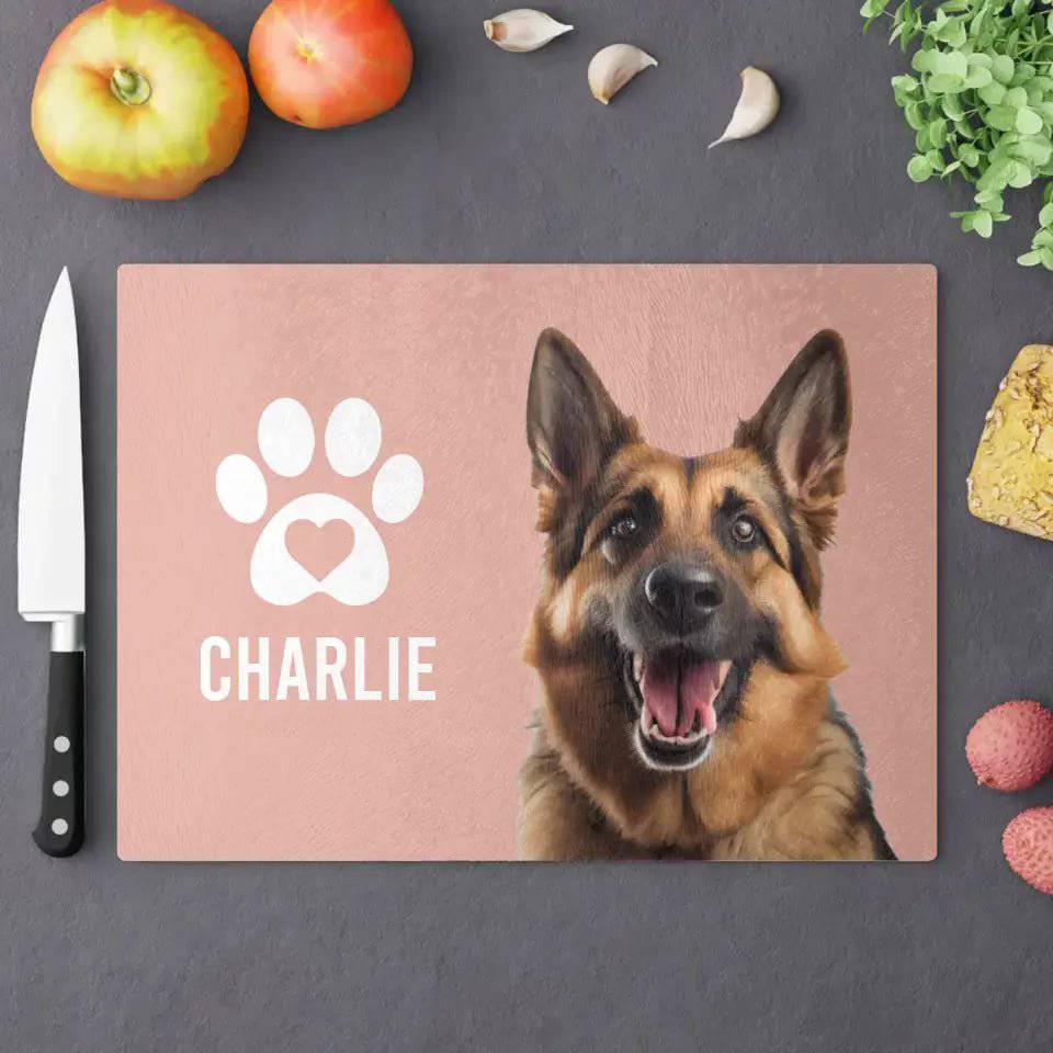 Custom Personalized Glass Cutting Board - Gift for Cooking Lovers - Shaggy Chic