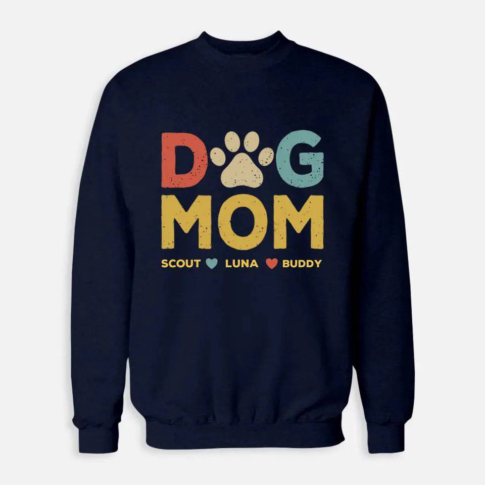 Custom Personalized Names Dog Mom Sweatshirt - Shaggy Chic