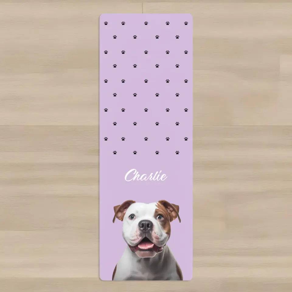 Custom Personalized Pet Photo Yoga Mat - Shaggy Chic