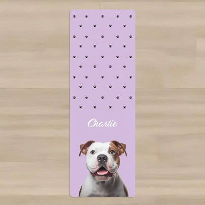 Custom Personalized Pet Photo Yoga Mat - Shaggy Chic