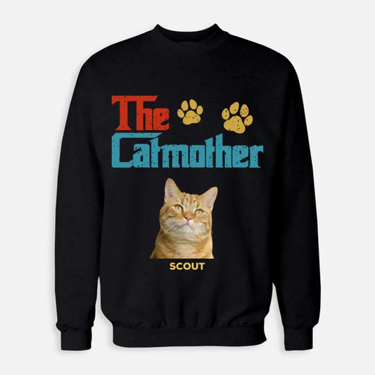 Custom Personalized Photo - The Cat Mother Sweatshirt - Shaggy Chic