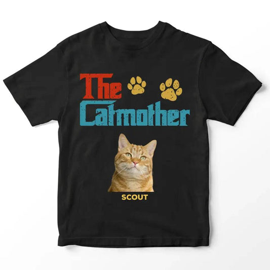 Custom Personalized Photo - The Cat Mother T-Shirt - Shaggy Chic