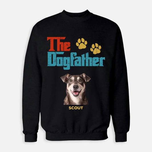 Custom Personalized Photo - The Dog Father Sweatshirt - Shaggy Chic