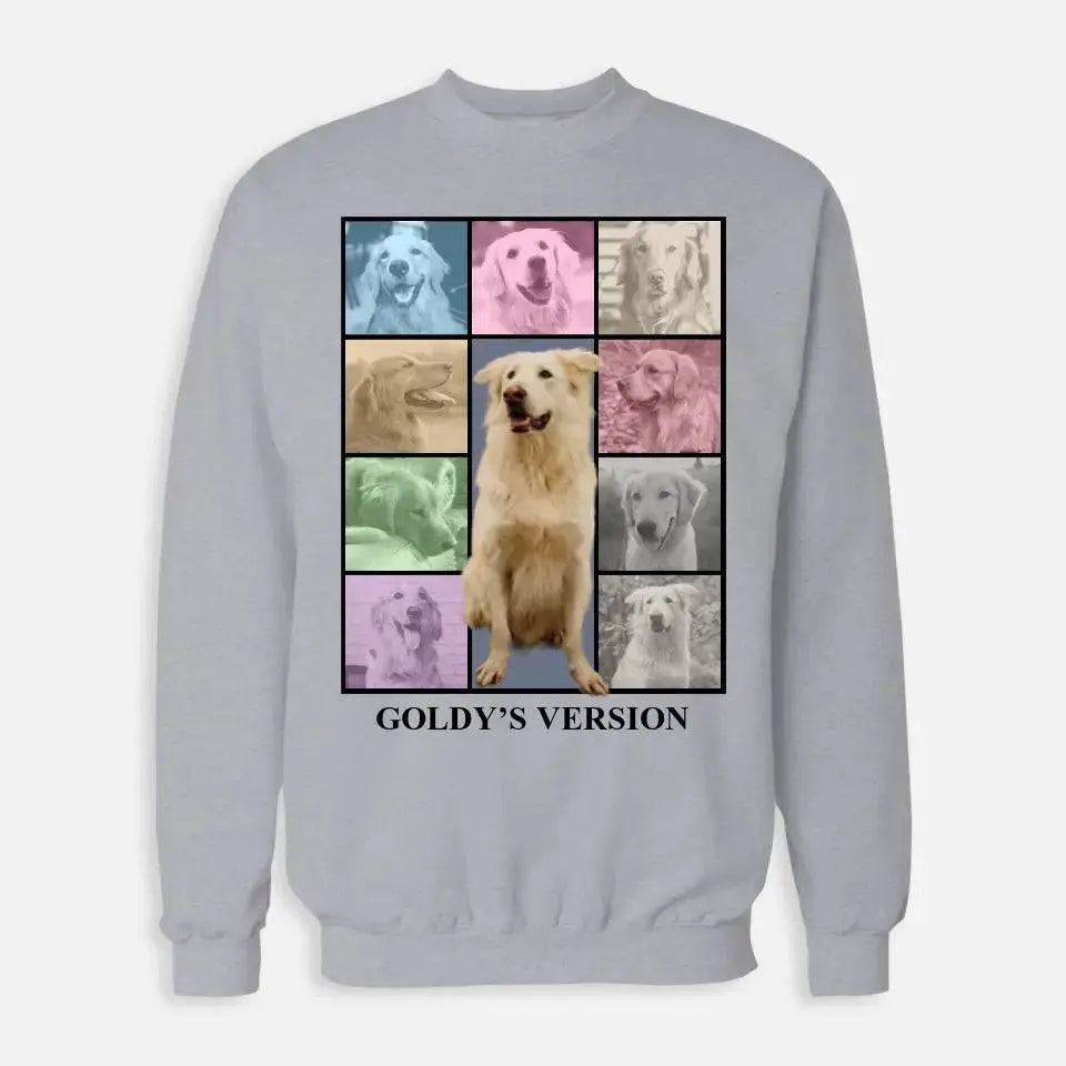 Custom Pet Photo Collage Sweatshirt - Shaggy Chic