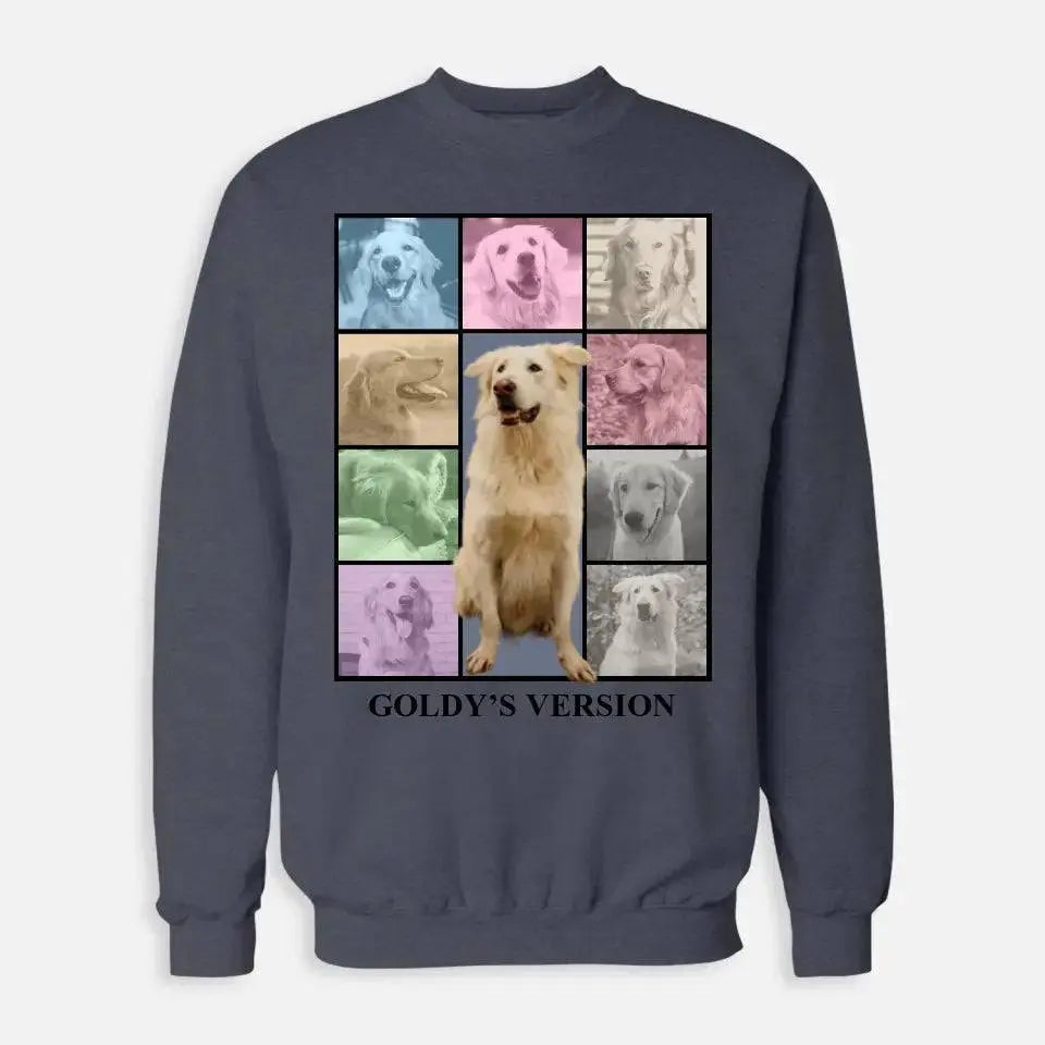 Custom Pet Photo Collage Sweatshirt - Shaggy Chic