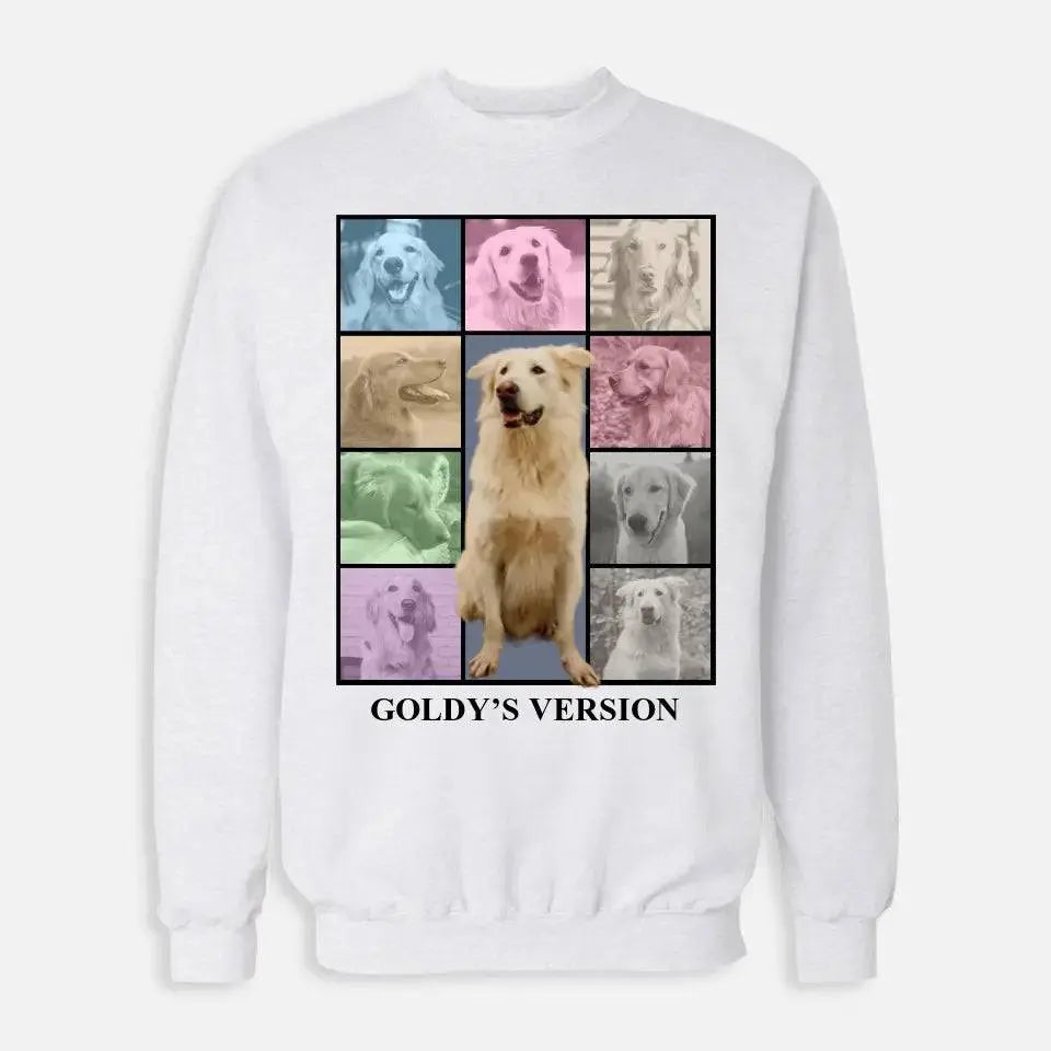 Custom Pet Photo Collage Sweatshirt - Shaggy Chic