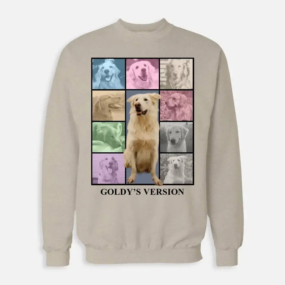 Custom Pet Photo Collage Sweatshirt - Shaggy Chic