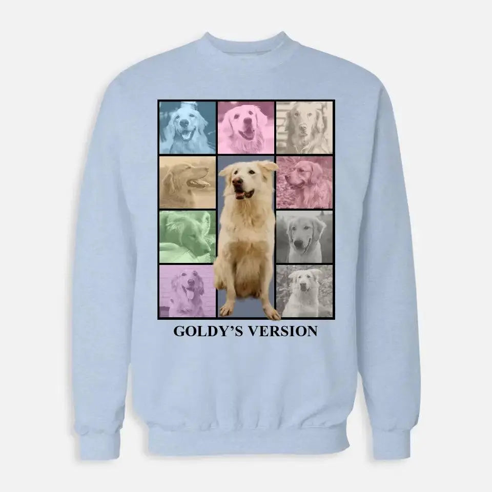 Custom Pet Photo Collage Sweatshirt - Shaggy Chic