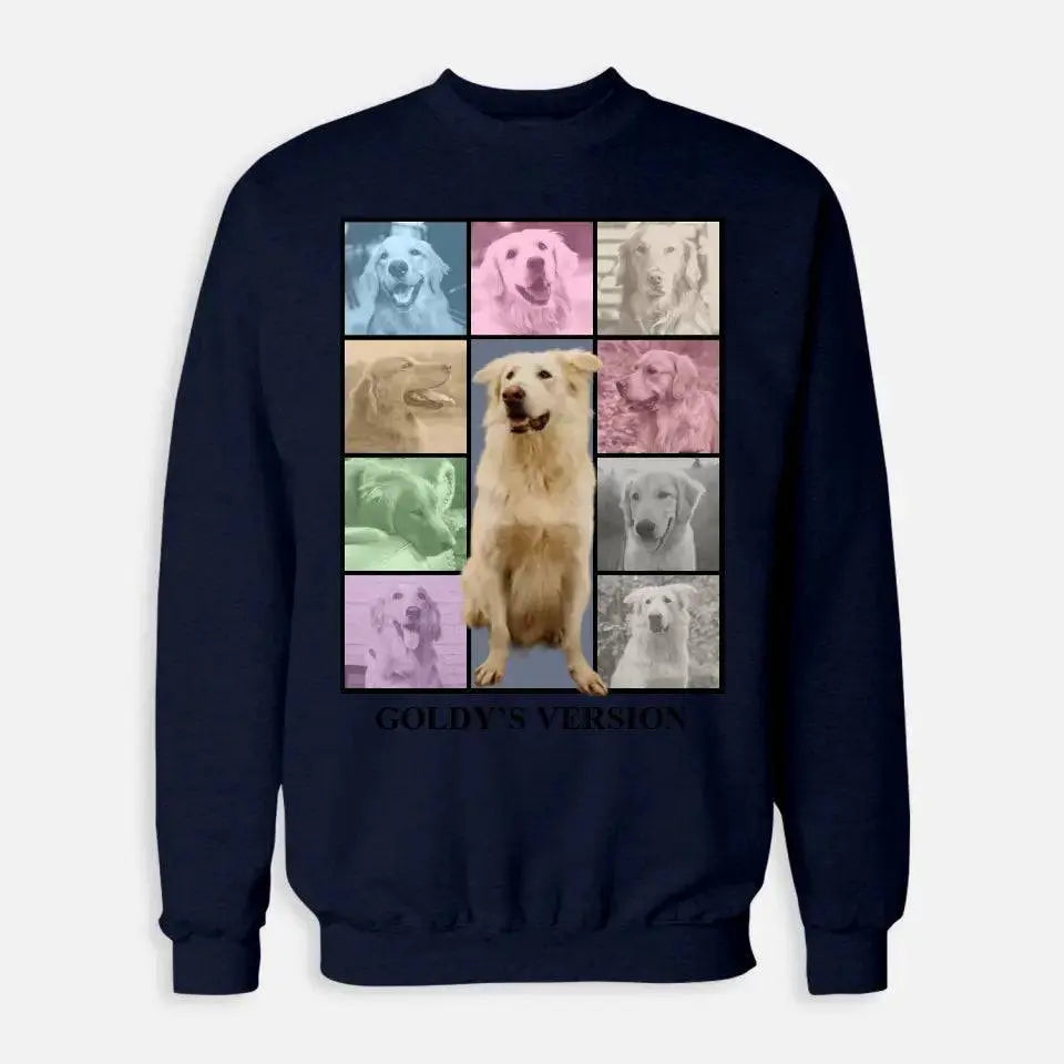 Custom Pet Photo Collage Sweatshirt - Shaggy Chic