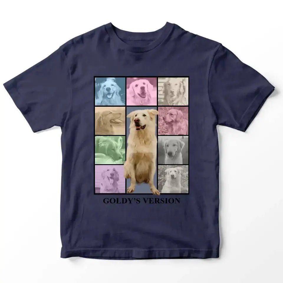 Custom Pet Photo Collage T-Shirt - Shaggy Chic