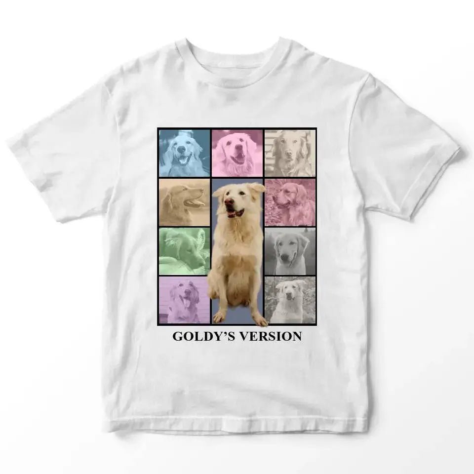 Custom Pet Photo Collage T-Shirt - Shaggy Chic