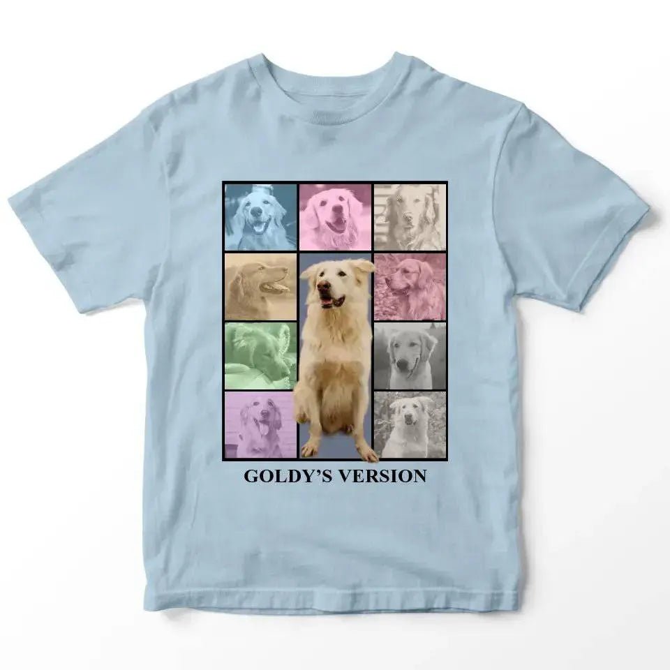 Custom Pet Photo Collage T-Shirt - Shaggy Chic