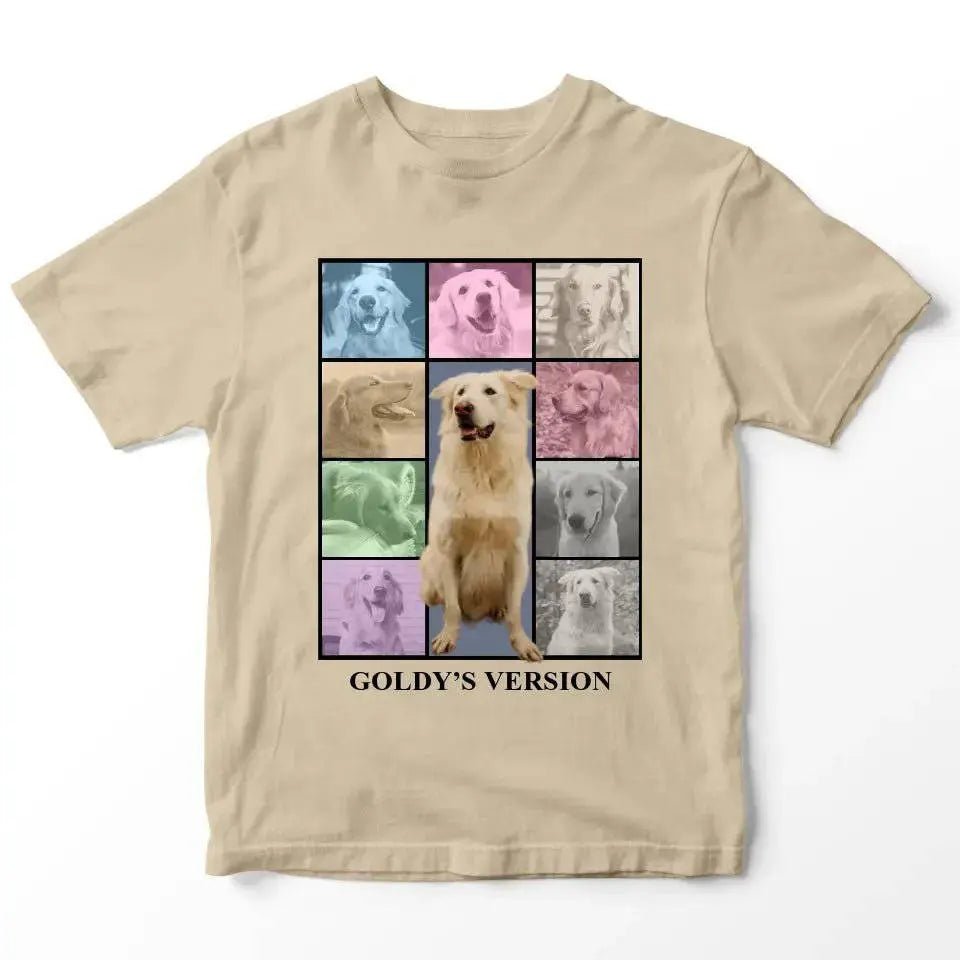 Custom Pet Photo Collage T-Shirt - Shaggy Chic