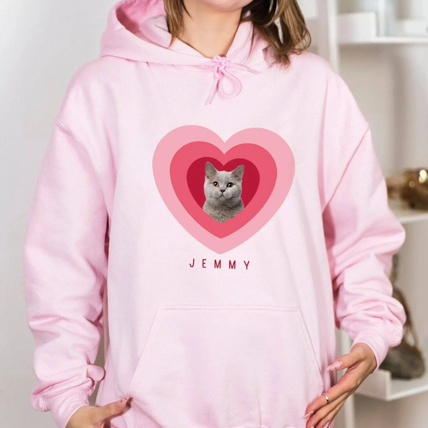 Custom Pet Photo Hoodie - Cozy Personalized Love & Warmth - Shaggy Chic